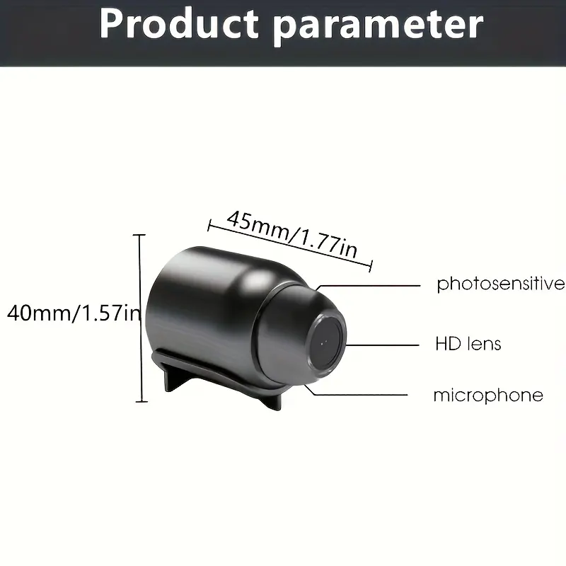 Mini Caméra de Surveillance HD 1080P WiFi Vision Nocturne